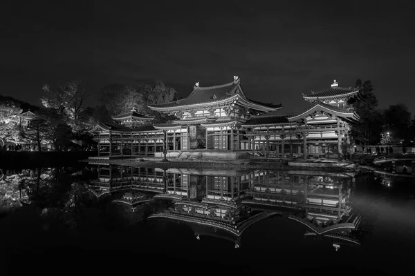 Byodo Buddyjski Świątynia Uji Kioto Japonia Lista Światowego Dziedzictwa Unesco — Zdjęcie stockowe