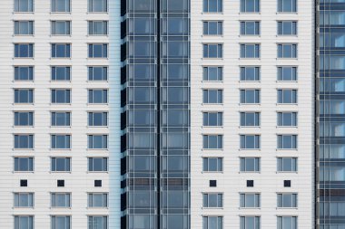 Modern mimarinin dış cephesi. soyut arkaplan oluşturuluyor