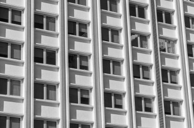 Modern binanın dış cephesi. Mimari soyut arkaplan