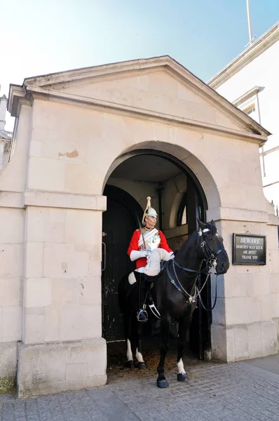 Londres Septiembre 2015 Guardia Guardia Caballos Reina Servicio — Foto de Stock