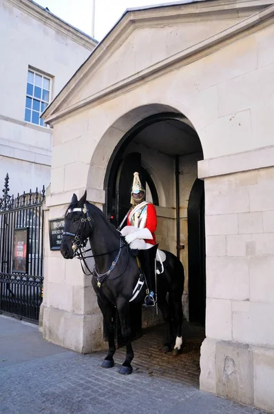 Londres Septiembre 2015 Guardia Guardia Caballos Reina Servicio — Foto de Stock