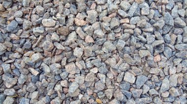 Küçük yol taşı arka plan, koyu çakıl çakıl taş doku, granit, mermer 