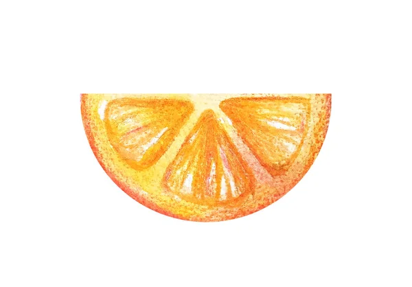 ジューシーなカラフルな水彩柑橘類のメニュー、レモネード、夏のカクテル。白い背景に隔離された水彩画スタイルのオレンジまたはグレープフルーツの半円薄切り. — ストック写真