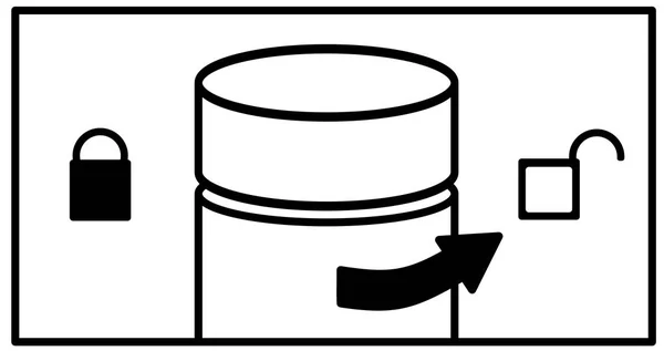 ลูกศรขวาบนขวดที่มีฝาปิดและสัญลักษณ์ของล็อคเปิดและปิดทางด้านขวาและซ้าย คําแนะนําในการหันไปเปิดเลื่อนซ้าย ปิด ไอคอนเวกเตอร์สําหรับการแพทย์ เครื่องสําอาง เคมี . — ภาพเวกเตอร์สต็อก