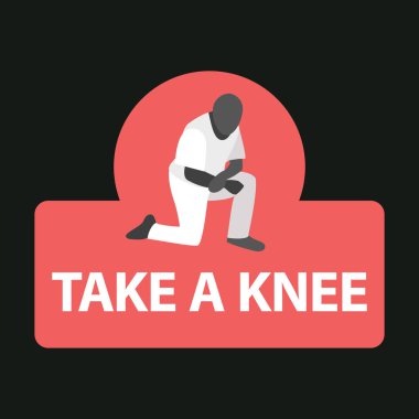 Taking A Knee Free Vector Eps Cdr Ai Svg Vector Illustration Graphic Art
