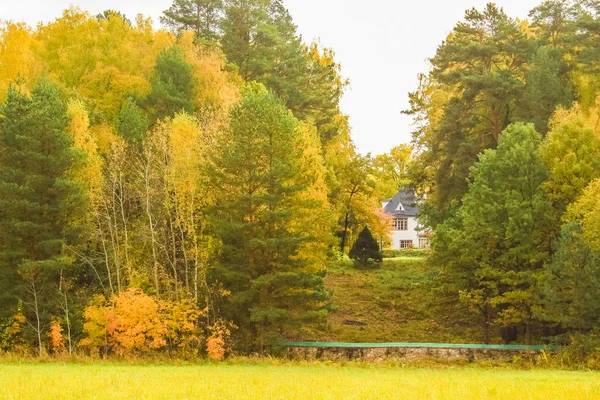 Manoir de l'artiste Polenov. Paysage d'automne — Photo