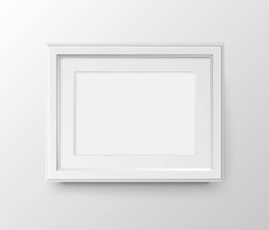 Fotoğraflar için beyaz bir çerçeve