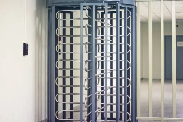 Steel full turn big turnstiles — Stock Photo, Image