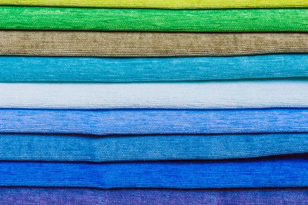 Samples of colored cloth background texture