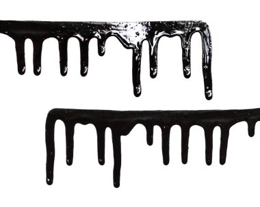 Siyah boya yakın çekim