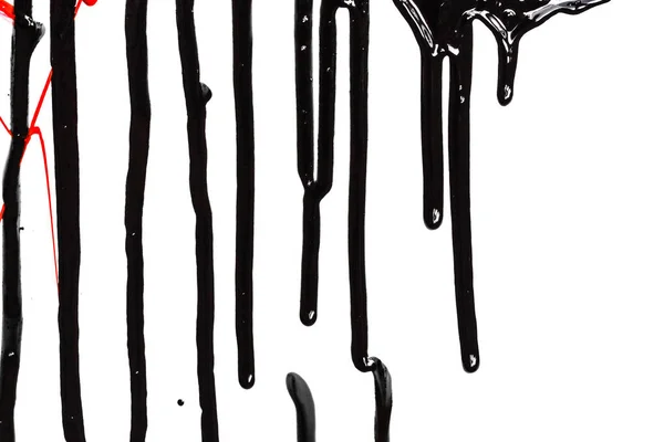 Fekete festékkel áramló — Stock Fotó