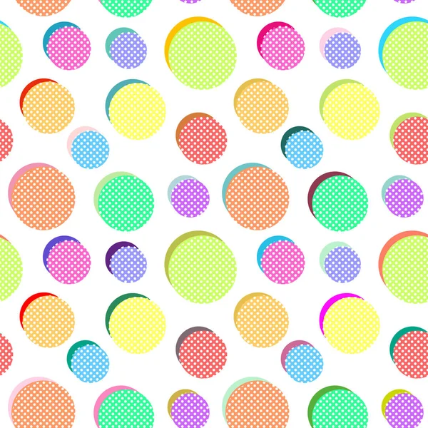 Vector abstract pattern with colored balls. — Stock Vector