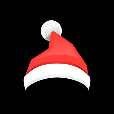 Noel Baba kırmızı şapka düz stil