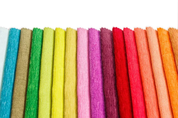 Colección de muestras textiles coloridas — Foto de Stock