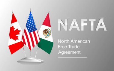 Bayrak Nafta ülkeleri, Kanada, ABD ve Meksika