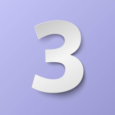 Vektör sayısı 3. Kağıt çizimde kesmek