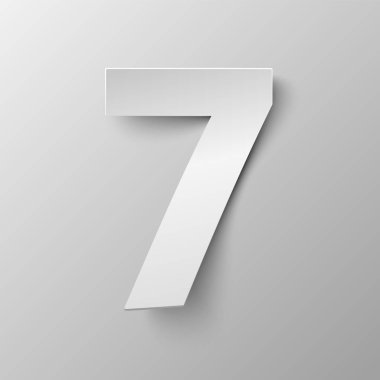 Vektör sayısı 7. Kağıt çizimde kesmek