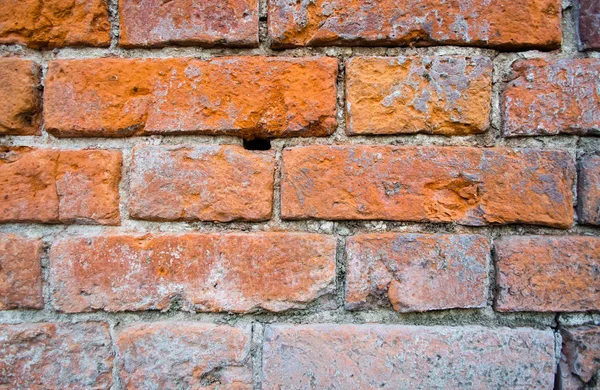 Mauer mit roten Ziegeln. — Stockfoto