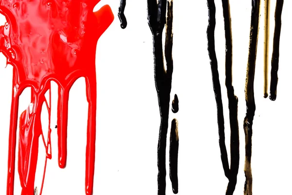 Black and red paint — Stock Photo, Image
