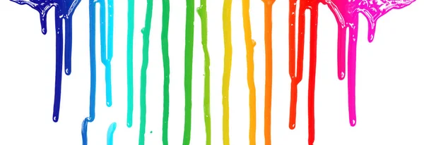 Градиентные разноцветные потоки краски — стоковое фото