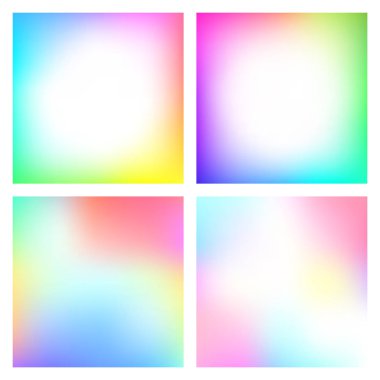 Soyut bir gradyan ile yumuşak renkler kümesi