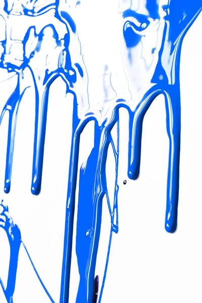 Close up of blue paint — Stock Photo, Image