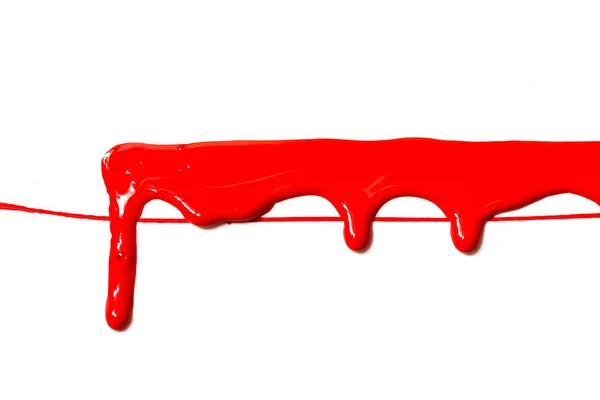 Rode acryl verf — Stockfoto