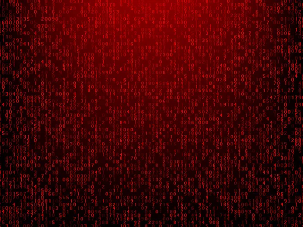 Technologie Abstraite Fond Rouge Avec Code Informatique Programmation Pirate Codage — Image vectorielle