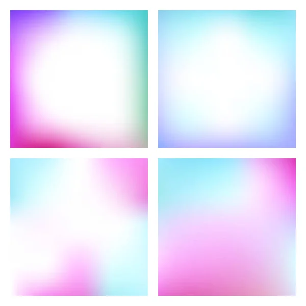 Uppsättning abstrakta gradient med mjuka färger — Stock vektor