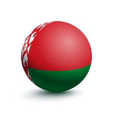 Beyaz Rusya bayrağı bir top şeklinde.