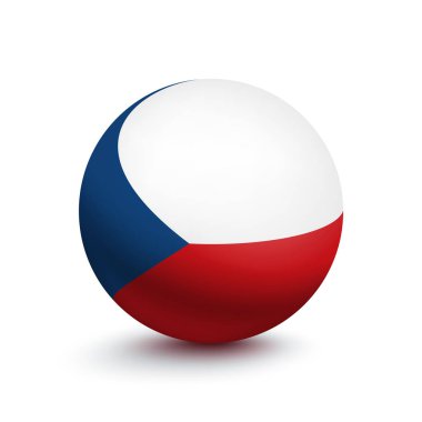 Top şeklinde Çek Cumhuriyeti bayrağı