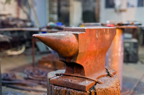 Authentic Anvil Blacksmith — Stock Photo, Image