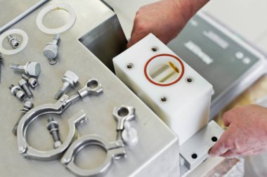 işçi onarımları endüstriyel dispenseri, gıda endüstrisi