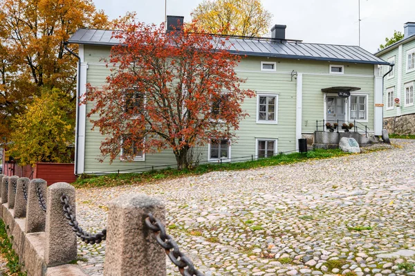 10.10.2019 Porvoo, Finlandia. El centro histórico de la ciudad, mazorca —  Fotos de Stock