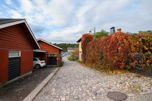 10.10.2019 Porvoo, Finlande - une maison historique dans le centre de — Photo