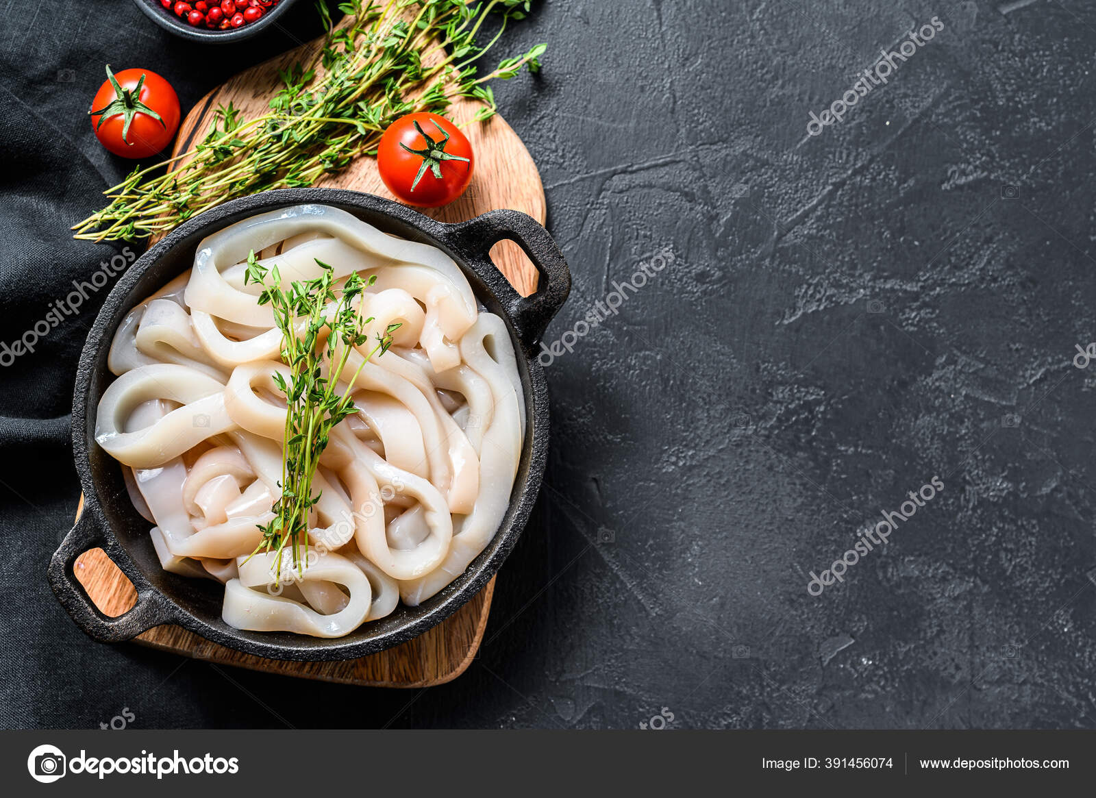 Cumi Cumi Mentah Segar Cincin Dalam Mangkuk Baja Latar Belakang Stok Foto C Composter Box Mail Ru 391456074