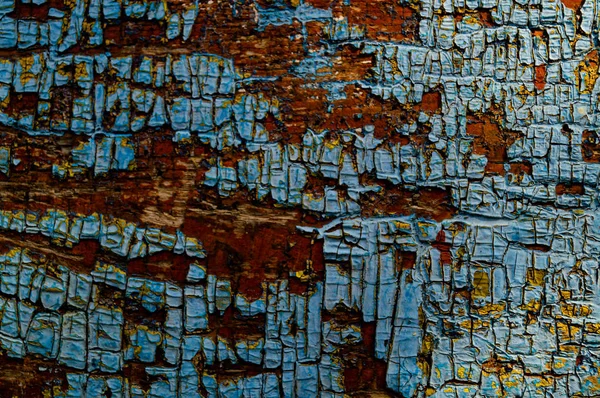 Текстура Старой Поврежденной Краски Дереве Текстура Старого Дерева — стоковое фото