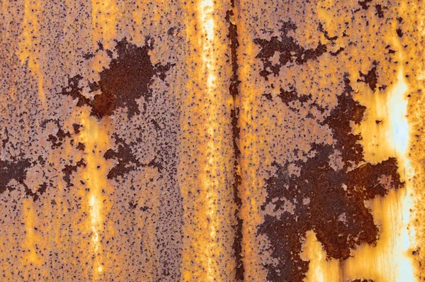 Textura Una Pintura Vieja Dañada Sobre Hierro Textura Del Metal — Foto de Stock