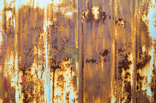 Textura Una Pintura Vieja Dañada Sobre Hierro Textura Del Metal — Foto de Stock