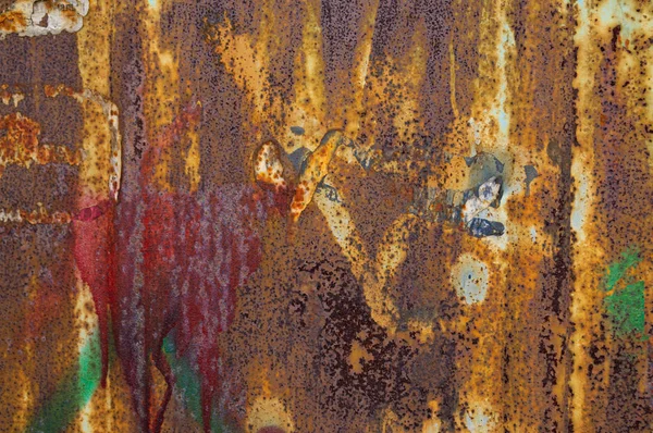 Texture of an old, damaged paintwork on iron. The texture of the old metal. Rust.