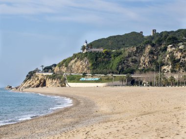 Gösterim Calella Beach Katalonya, İspanya