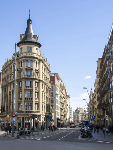 Pelayo Вулиці Барселоні Іспанія — стокове фото
