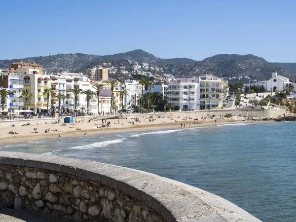 Vistas Costa Sitges — Foto de Stock