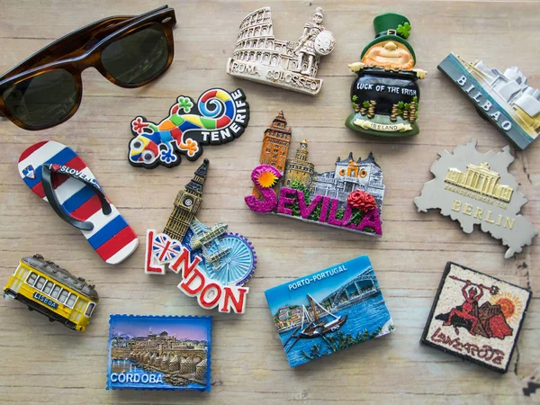 Çeşitli seyahat Buzdolabı Mıknatıslar