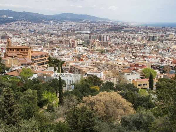 Вид Барселону Guinardo — стокове фото