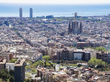 Barcelona 'nın hava görüntüsü