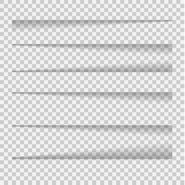Векторные тени изолированы — стоковый вектор