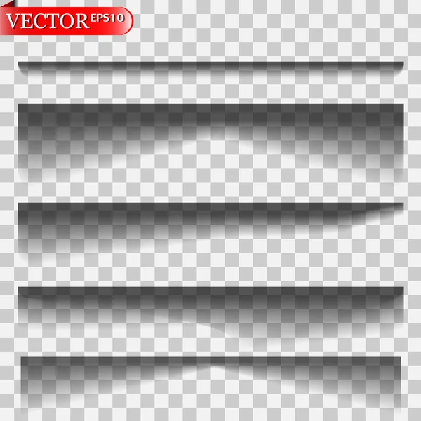 Sombras vectoriales aisladas — Vector de stock