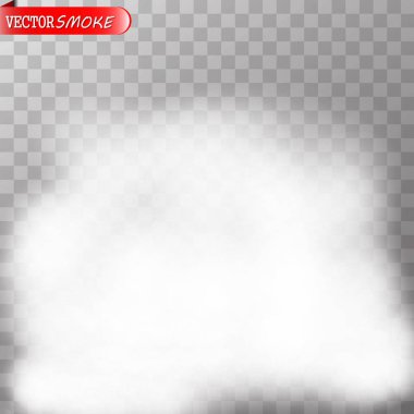 Sis veya duman izole edilmiş şeffaf özel efekt. 