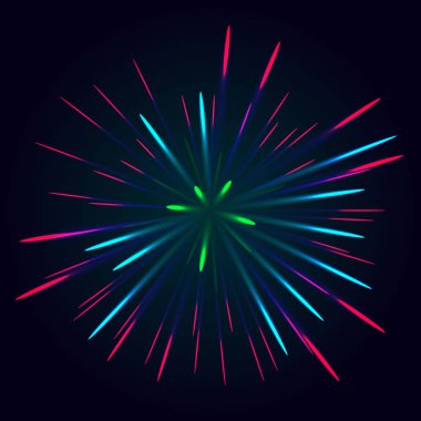 renkli havai fişek vektör